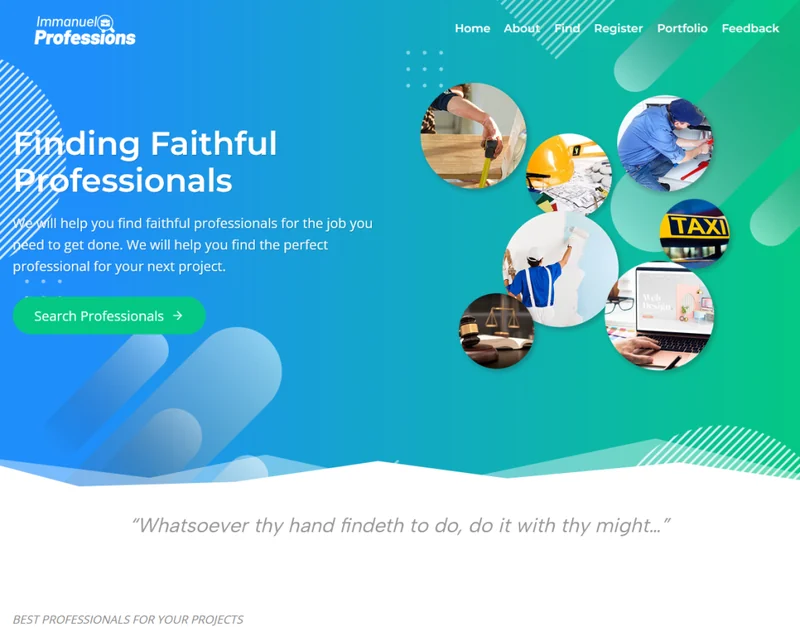Immanuel Professions Website