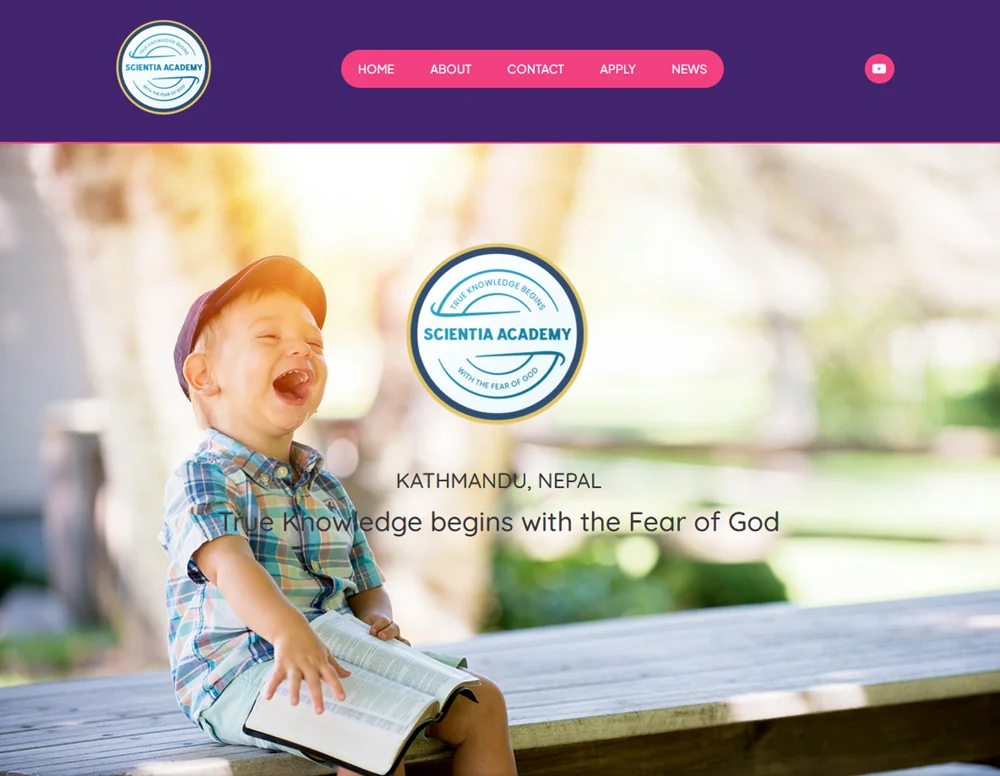 Scientia Academy Website