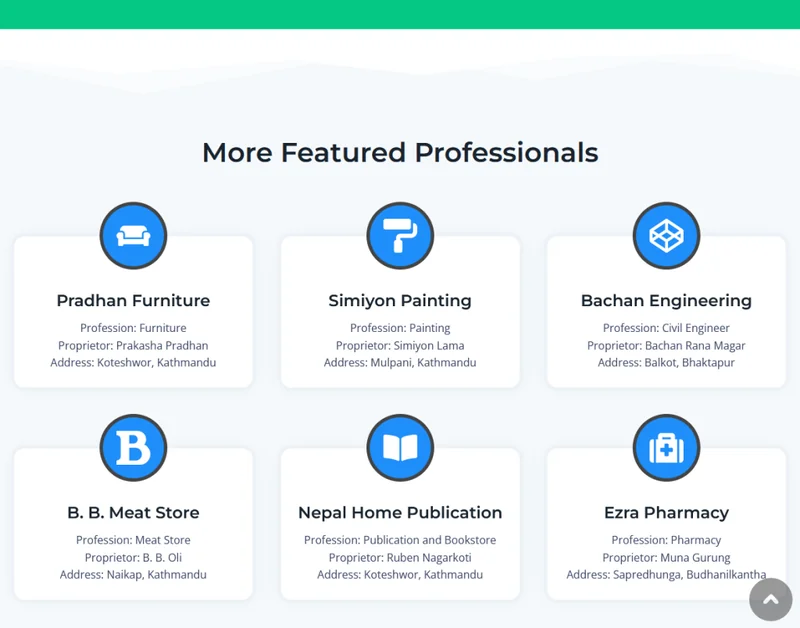Immanuel Professions Website project detail
